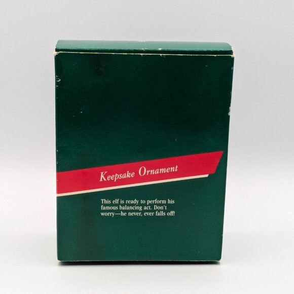Hallmark Keepsake Balancing Elf 1989 Vintage Christmas Ornament - Picture 8 of 10